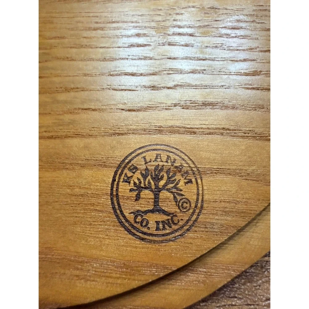 Vintage KS Lanam Co Wooden Lid Love Bears All Things Folk Art Teddy Bear